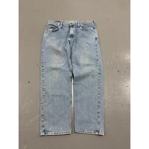 Wrangler Authentics Men's Relaxed Fit Jeans Light Wash Denim 38x30